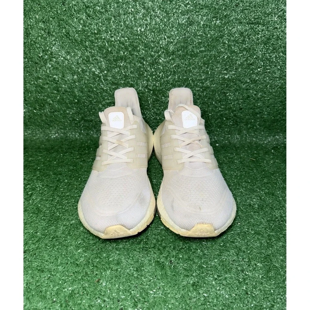 Adidas Ultra Boost 21 Women Size 8.5 White Running Shoes Comfort Sneakers FY0403